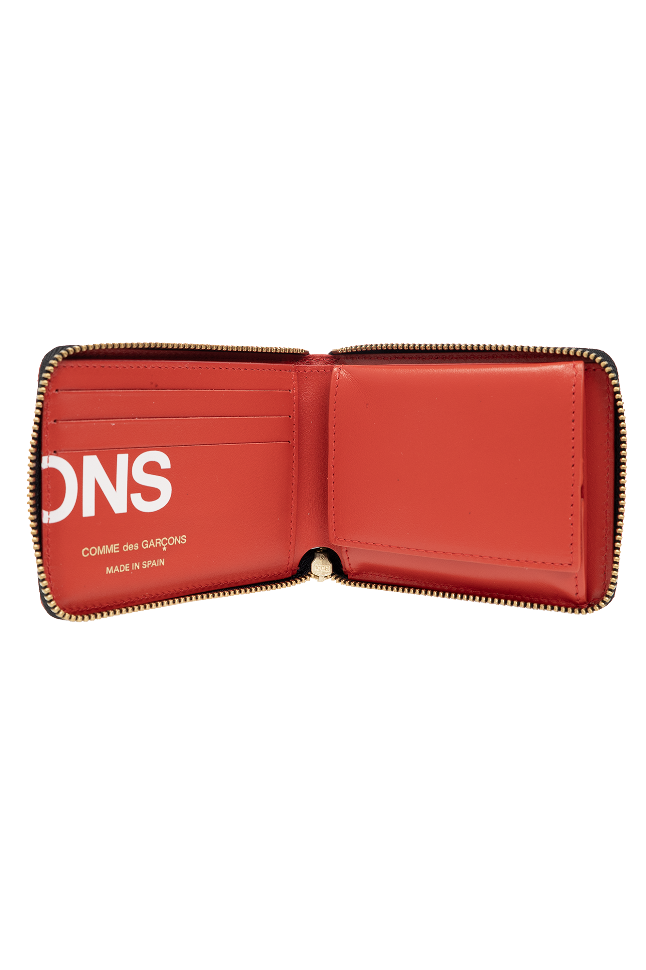 Comme des garcons hotsell zip wallet que significa